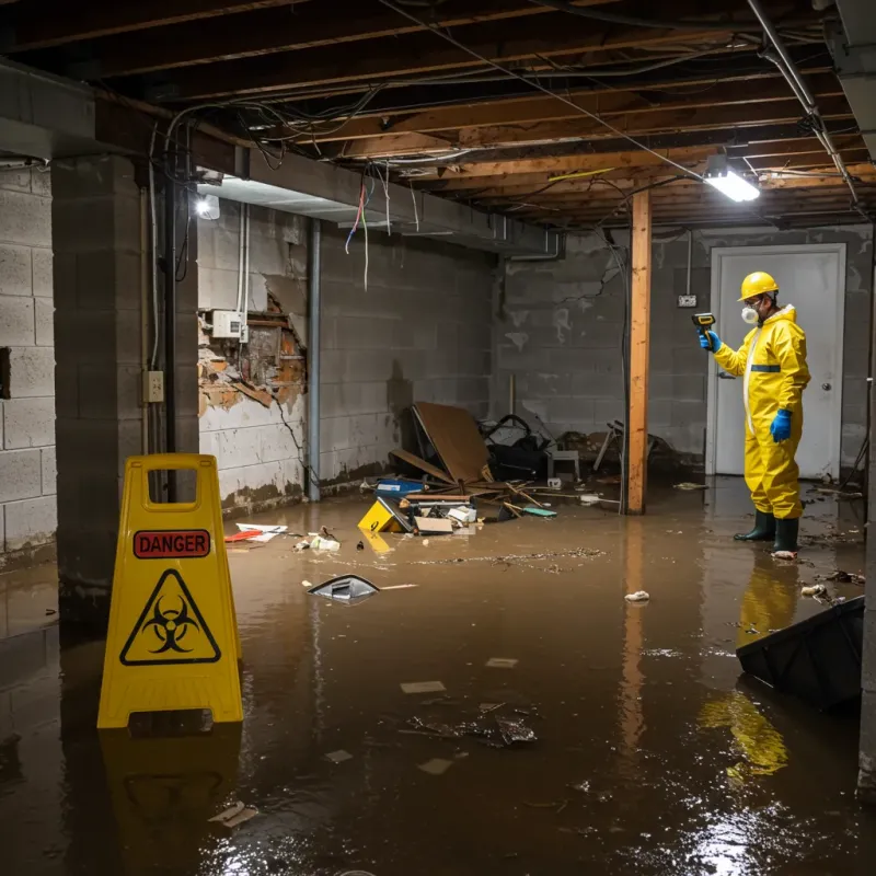 Flooded Basement Electrical Hazard in North Miami Beach, FL Property